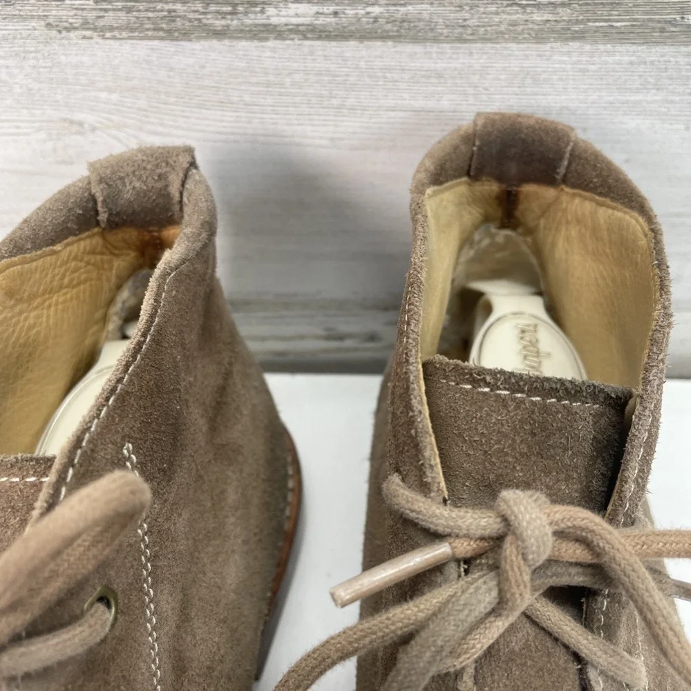 UGG Boots Via Lungarno Mens 9.5 Moc Toe Ankle Chukka 1000715 Brown Suede Lace Up